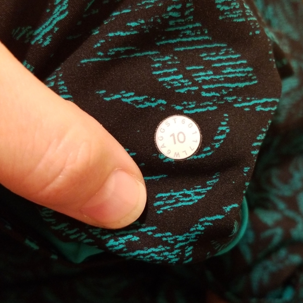 SOLD Lululemon fast free  viridian tight 19" sz10 - Picture 5 of 5
